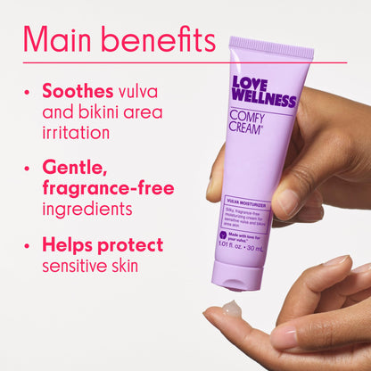 Love Wellness Comfy Cream Vulva & Vaginal Moisturizer - 1.01 oz - Maple Wellness Supplements