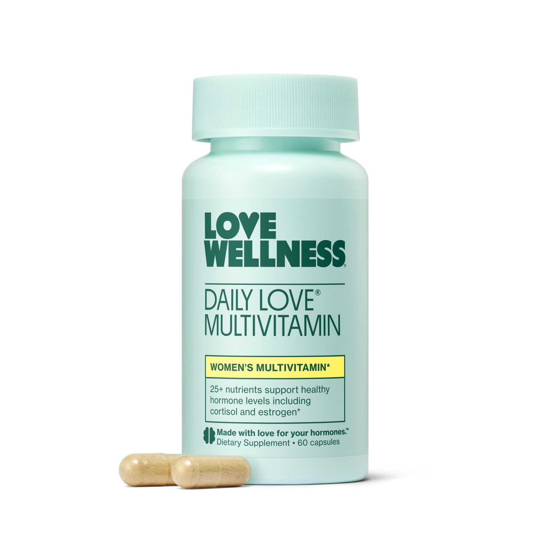 Love Wellness Daily Love Multivitamin for Women | Supports Energy, Cortisol, Immune Health, Stress Relief, & PMS | Complete with Vitamin D, C, Iron, Calcium, Zinc - Maple Wellness Supplements