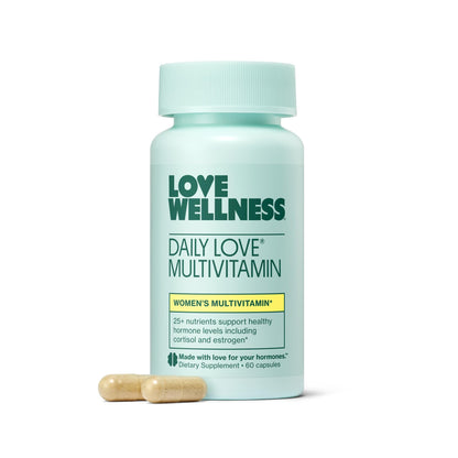 Love Wellness Daily Love Multivitamin for Women | Supports Energy, Cortisol, Immune Health, Stress Relief, & PMS | Complete with Vitamin D, C, Iron, Calcium, Zinc - Maple Wellness Supplements