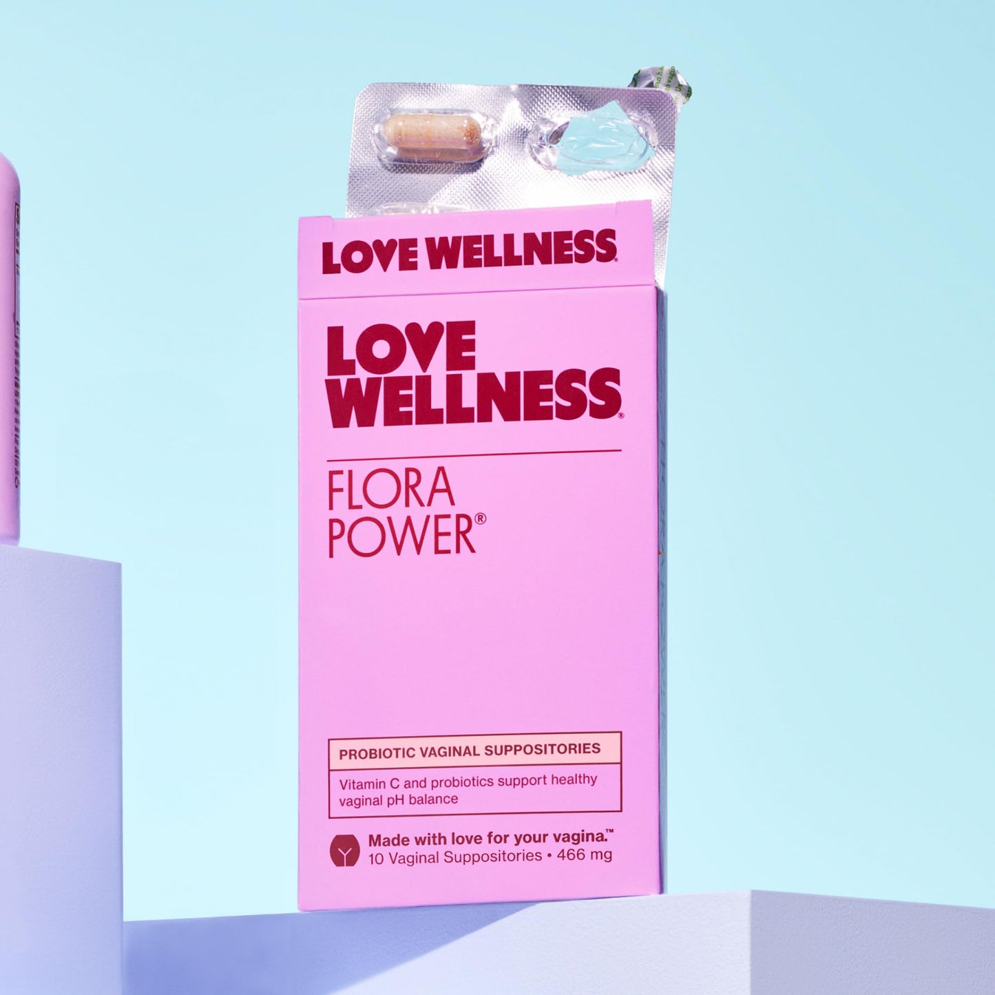 Love Wellness Flora Power | Vaginal Probiotic Suppositories with Vitamin C | Supports pH Balance & Vaginal Health | Fragrance-Free, Non-GMO & Paraben-Free | 10 Count - Maple Wellness Supplements