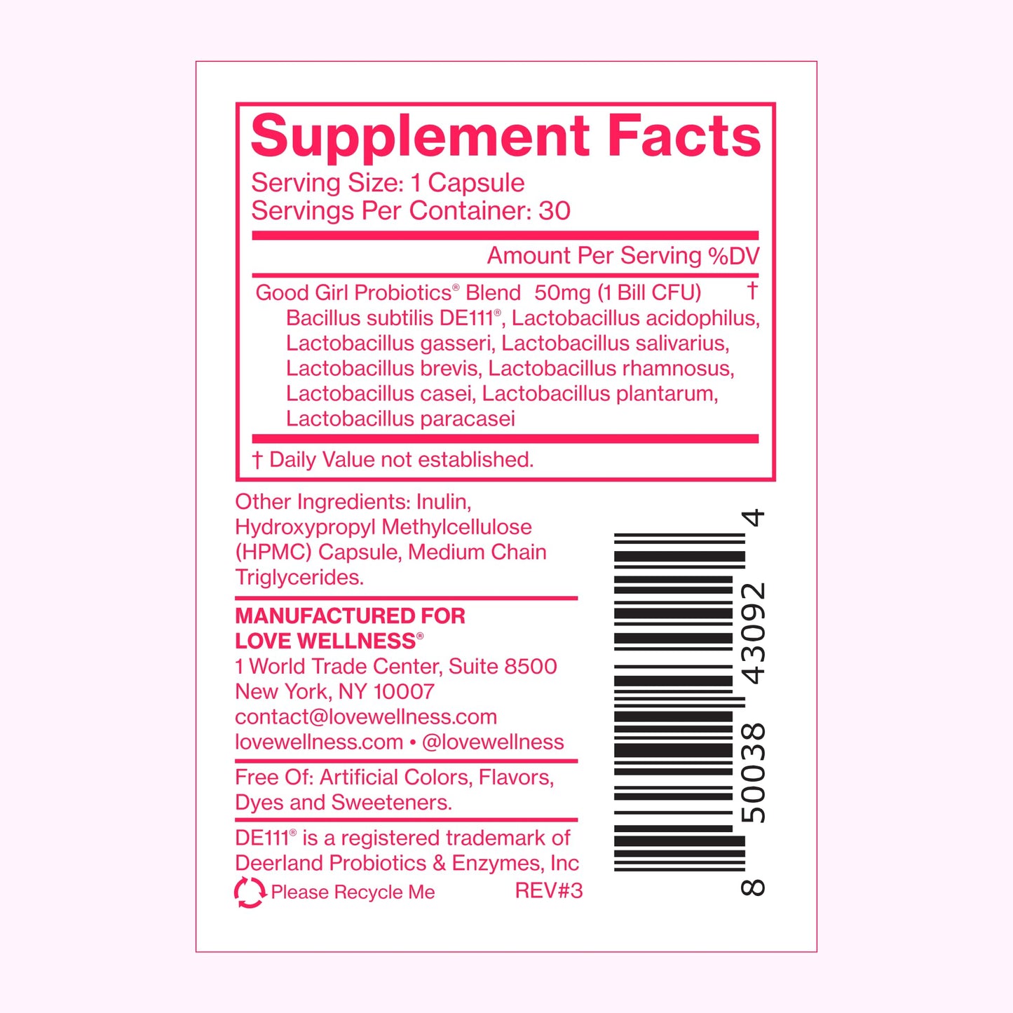 Love Wellness Good Girl Probiotics and Healthy V Vitamin | Womens Wellness Duo | Womens Probiotics Supplements for pH Balance and Vaginal Health - Maple Wellness Supplements