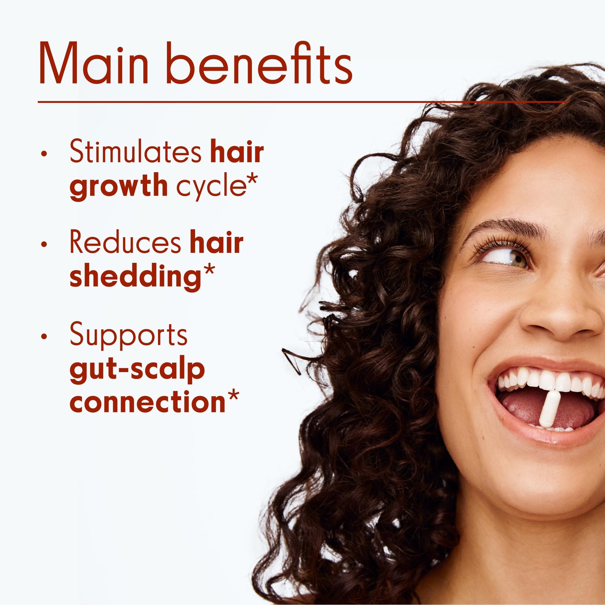 Love Wellness Healthy Hair Probiotics | Support Hair Growth with Biotin and Vitamin B12 & B6 | Supplement for Healthy Scalp & Thicker, Fuller Looking Hair | Safe & Effective | 30 Capsules - Maple Wellness Supplements