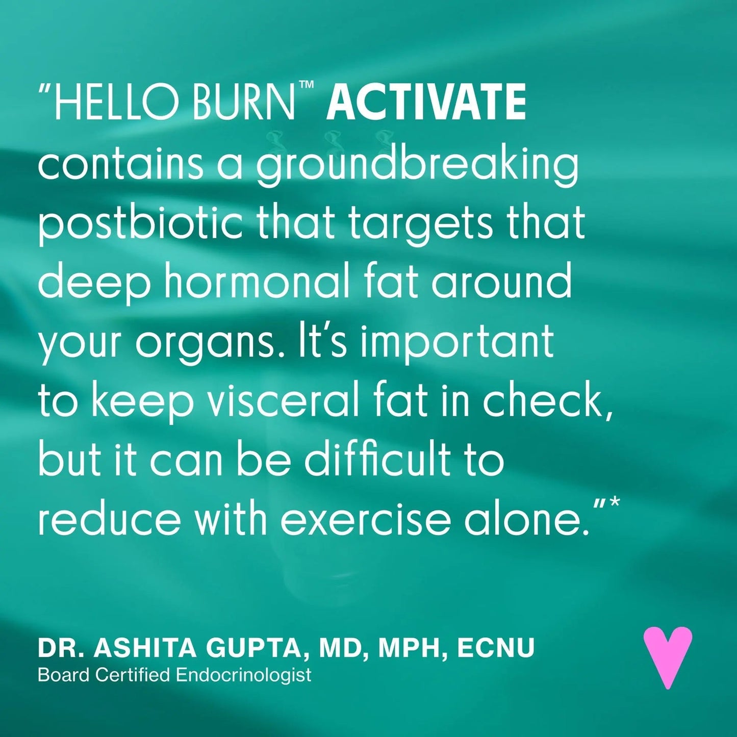Love Wellness Hello Burn Activate | Support Visceral Fat Burn with HT BPL1 Postbiotic | Supports Healthy Waist Circumference, Longevity and Metabolic Wellness | 30 Count - Maple Wellness Supplements