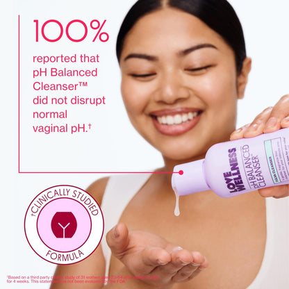 Love Wellness Skincare for Down There Bundle | Gentle pH Balancing Cleanser, Moisturizing Comfy Cream & Refreshing Wipes | Feminine Care for pH Balance, Dry & Sensitive Vulva | Fragrance-Free - Maple Wellness Supplements