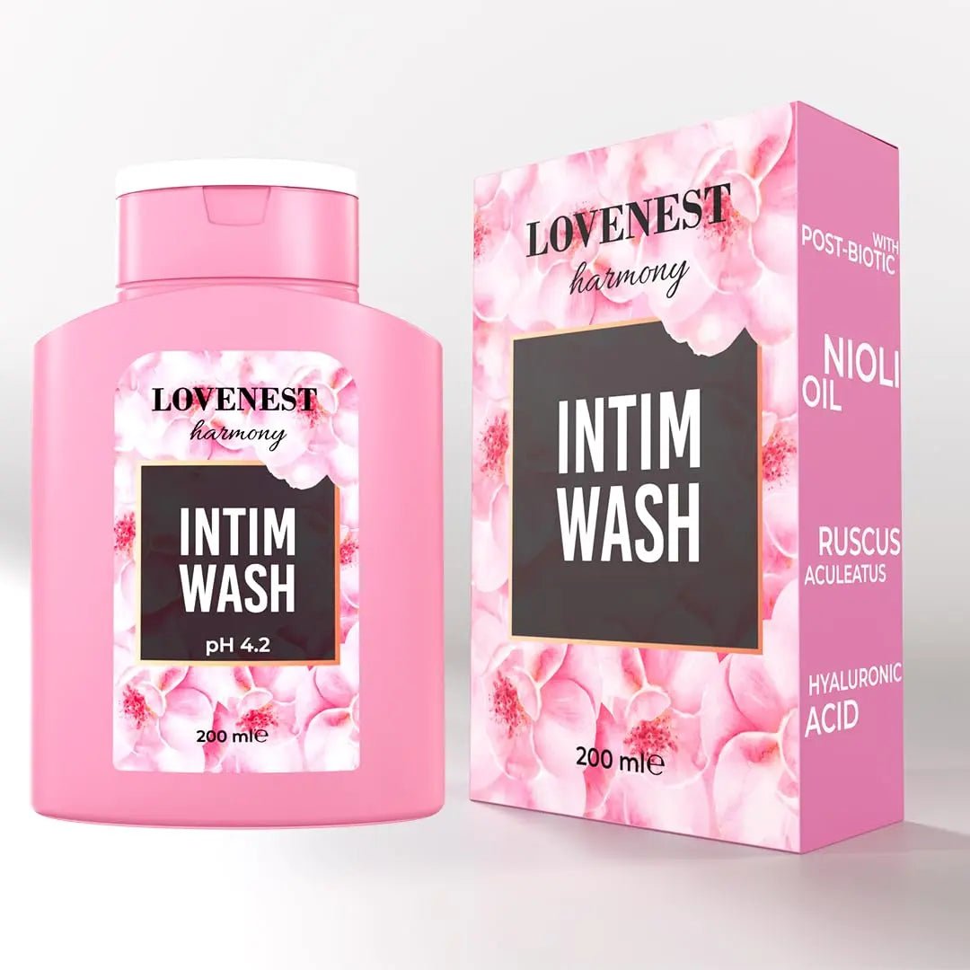 Lovenest Intimate Wash for Women – pH Balanced, Odor Control, Postbiotic Formula – Hypoallergenic, Paraben-Free, Derma-Tested Feminine Hygiene Wash 200 mL by Marqueens Beauty - Maple Wellness Supplements