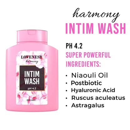 Lovenest Intimate Wash for Women – pH Balanced, Odor Control, Postbiotic Formula – Hypoallergenic, Paraben-Free, Derma-Tested Feminine Hygiene Wash 200 mL by Marqueens Beauty - Maple Wellness Supplements