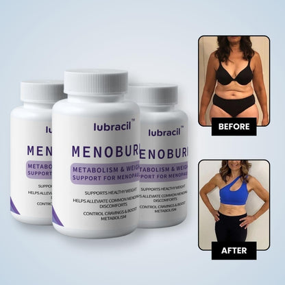 Lubracil Menoburn Perimenopause & Menopause Supplements for Women – Helps Metabolism, Estrogen & Wellness – Targets Hot Flashes, Bloating & Energy – 120 Count, 2 Pack - Maple Wellness Supplements