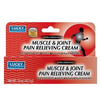 Lucky Super Soft Muscle & Joint Pain Relieving Cream, 1.5 Ounce - Maple Wellness Supplements