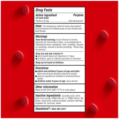 Luden's Sore Throat Relief Lozenges for Minor Everyday Irritation & Dry Mouth, Wild Cherry Flavored Drops, 30 Count - Maple Wellness Supplements