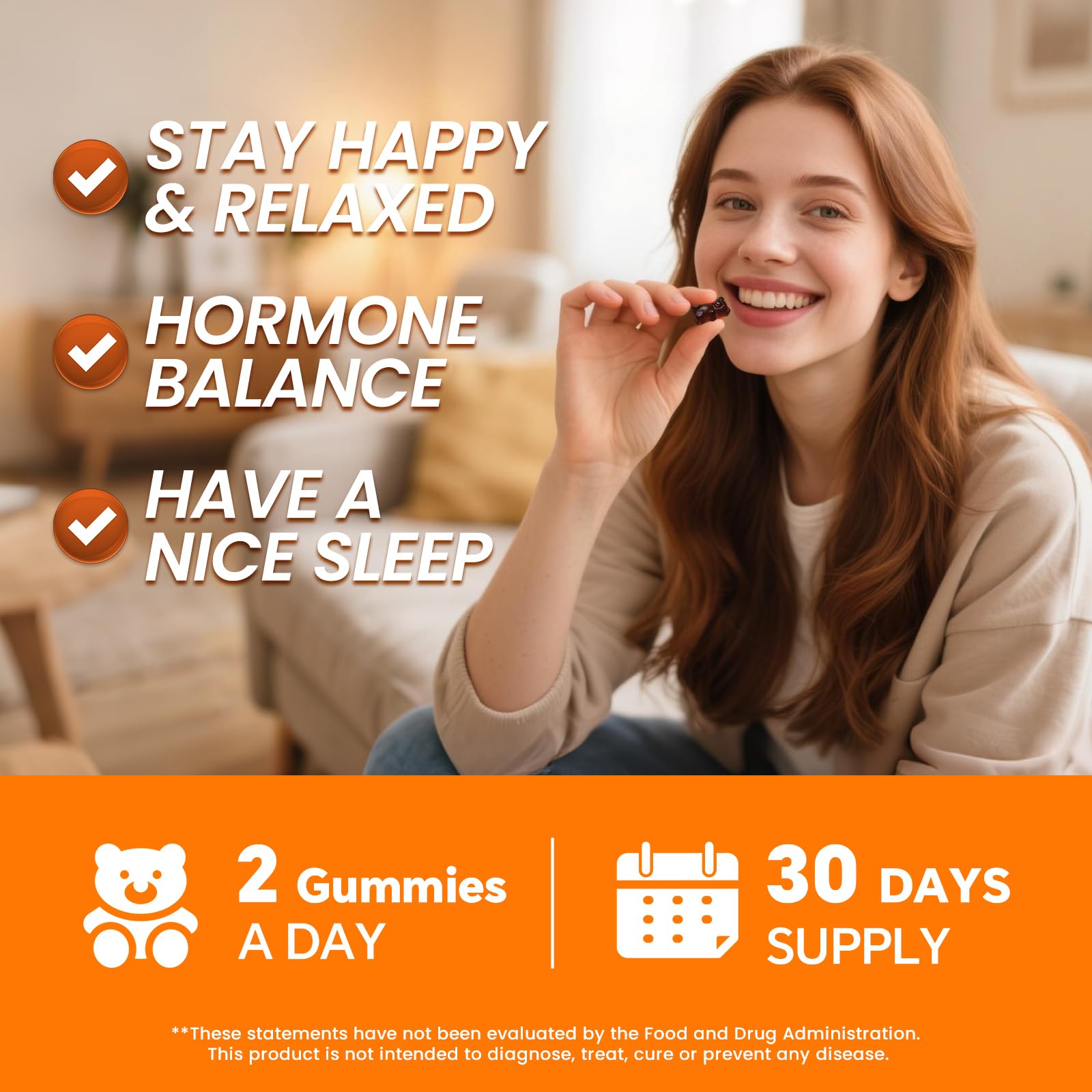 Lukaree Cortisol Supplements for Women & Men, 15 in 1 Cortisol Reducer Manager, Cortisol Calm Gummies with Ashwagandha, Magnesium, L-theanine, GABA - for Mood, Focus, Sleep - Vegan Sugar Free, 60 Ct. - Maple Wellness Supplements