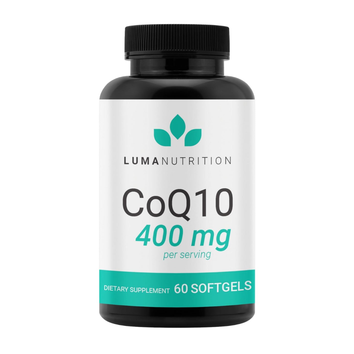 Luma Nutrition CoQ10 400mg Softgels - High-Absorption Coenzyme Q10 - Co Q-10 200mg / 400mg Per Serving - Heart Health - 60 Liquid Softgels - Maple Wellness Supplements