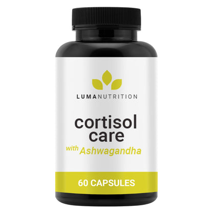 Luma Nutrition Cortisol Reducer and Manager - Ashwagandha + L-Theanine - Cortisol Supplements for Women and Men - Stress Relief, Restful Sleep, Detox, Lower and Control - 60 Capsules - Maple Wellness Supplements