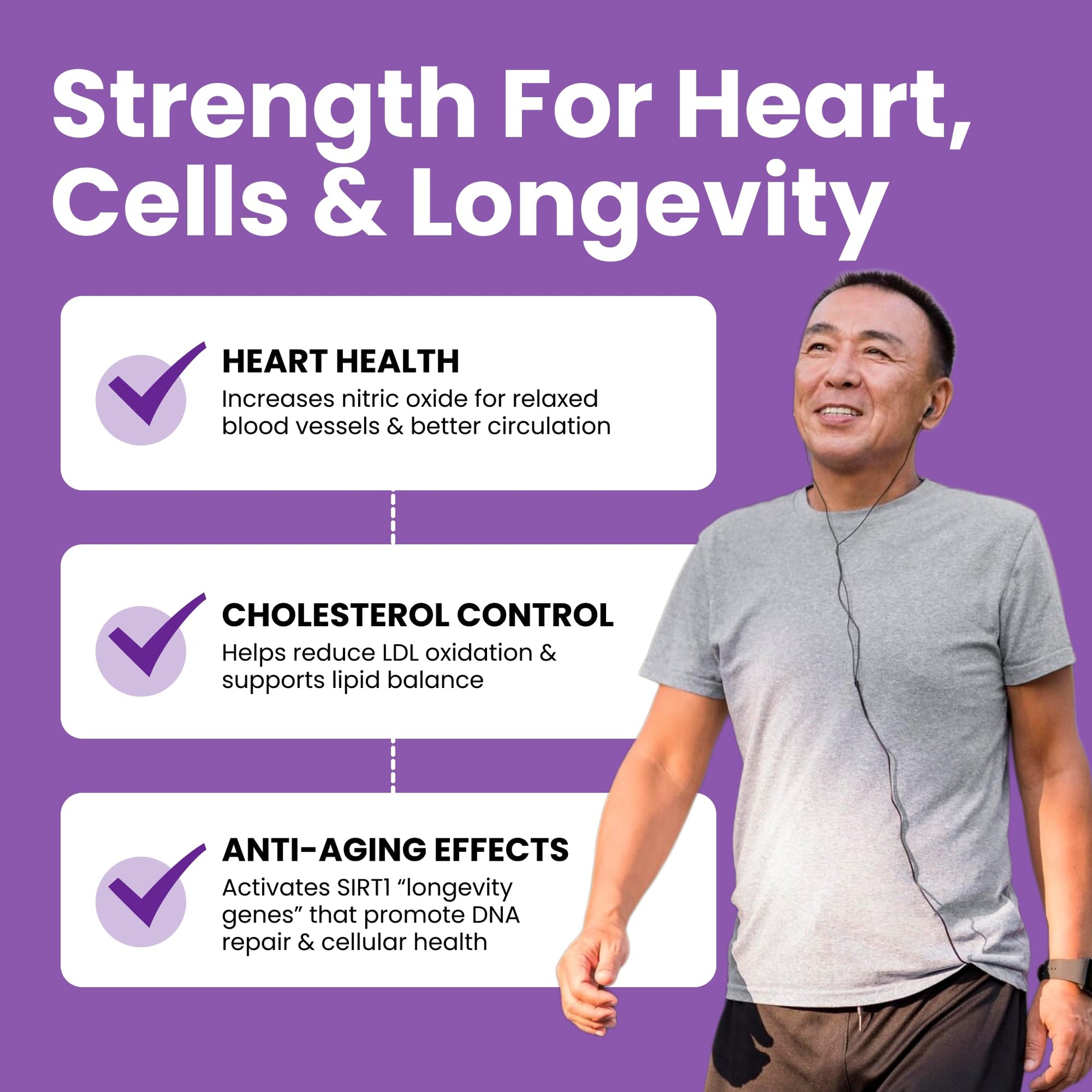 Luma Nutrition High Purity Resveratrol Supplement - 98% Trans-Resveratrol - Antioxidant - Resveratrol Capsules - Maple Wellness Supplements