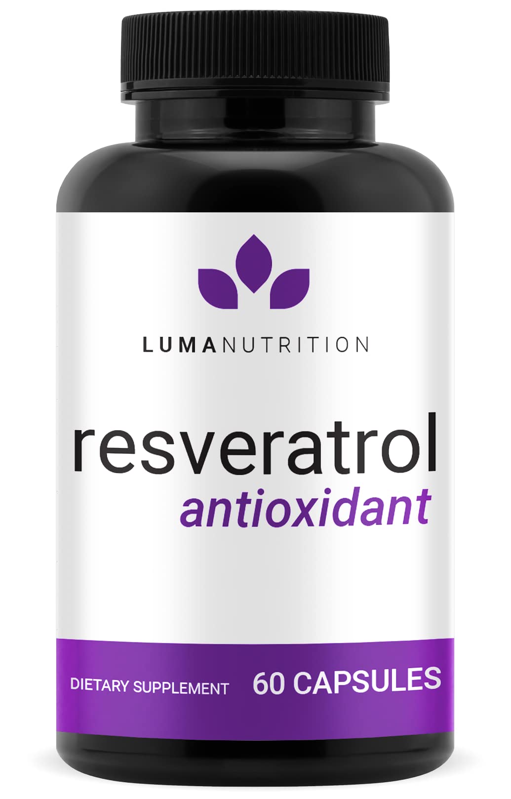 Luma Nutrition High Purity Resveratrol Supplement - 98% Trans-Resveratrol - Antioxidant - Resveratrol Capsules - Maple Wellness Supplements