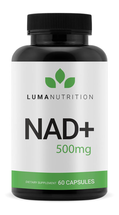 Luma Nutrition NAD+ Supplement 1000mg (500mg per Capsule) – Aging Plus Energy, Metabolism & Cellular Support – Pure NAD Supplements for Women & Men, Made in USA - Maple Wellness Supplements