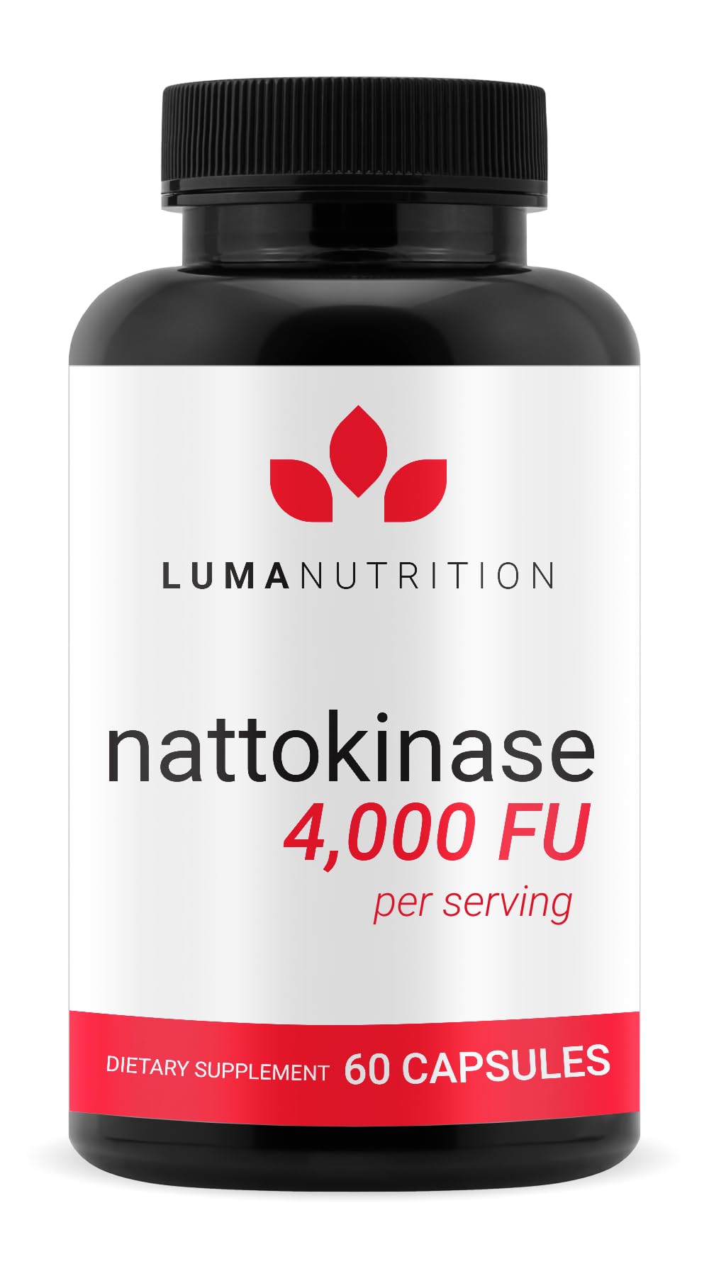 Luma Nutrition Nattokinase Supplement - Natto 4000 FU Per Serving, Premium Heart Health Support - Vegan & Gluten Free - 60 Capsules - Maple Wellness Supplements