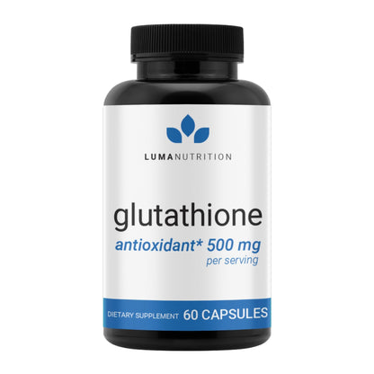 Luma Nutrition Premium Glutathione Supplement - 500mg - L-Glutathione - Antioxidant Support - Maple Wellness Supplements