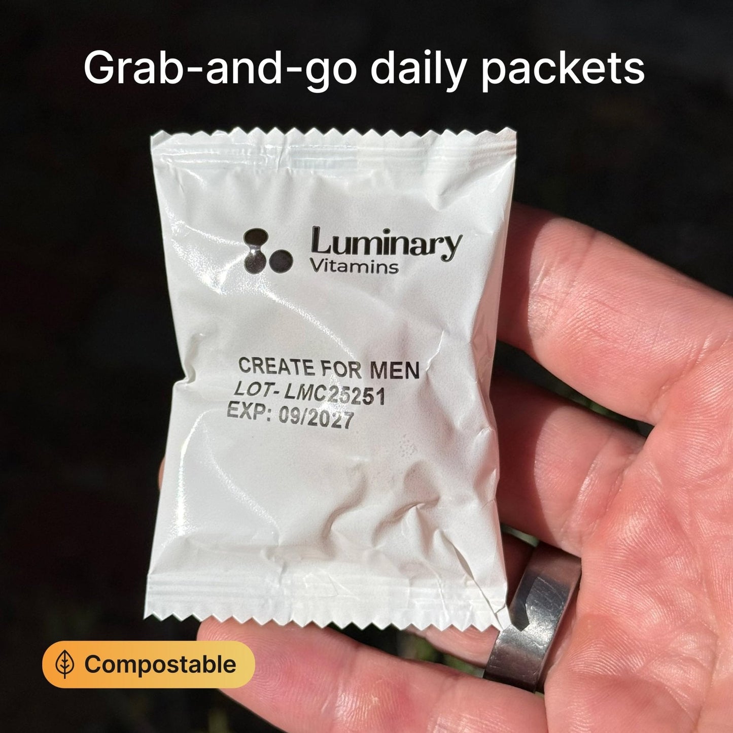 Luminary Vitamins Create for Men | IVF-Doctor Formulated Male Fertility Gummies | 300 mg CoQ10, 900 mg L-Carnitine, 10 mg Lycopene | Supports Sperm Health | Vegan & No Added Sugar (28 Day Supply) - Maple Wellness Supplements