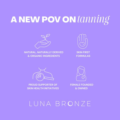 Luna Bronze Cosmic Bronzing Drops | Lightweight, Hydrating & Washable Liquid Bronze Drops | Non-Greasy Formula Enriched with Sodium Hyaluronate & Shea Butter | Responsible Mica (30ml/1.01 fl. oz) - Maple Wellness Supplements