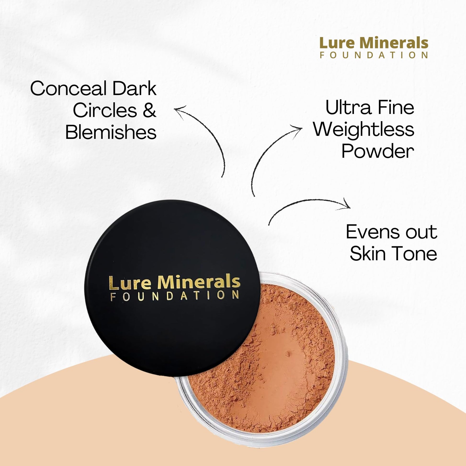 Lure Minerals Bronze warmth All over Face Bronzer (Compare to Bare Minerals) (Warmth) Large 1.oz Jar - Maple Wellness Supplements