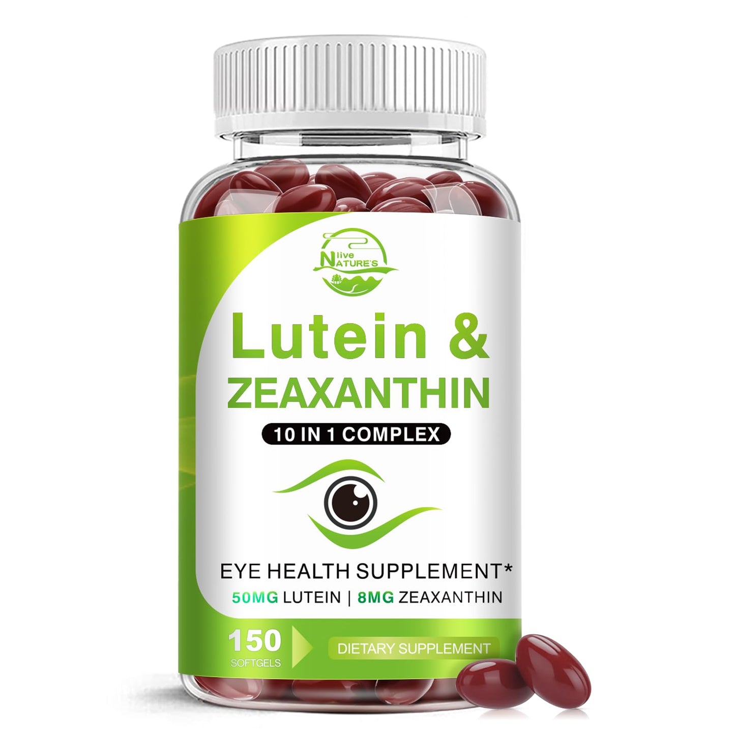 Lutein and Zeaxanthin Supplements, Eye Vitamin & Mineral Supplement, Multivitamin for Vision & Ocular Health with Omega-3, Protect and Enhance Your Eye - Maple Wellness Supplements