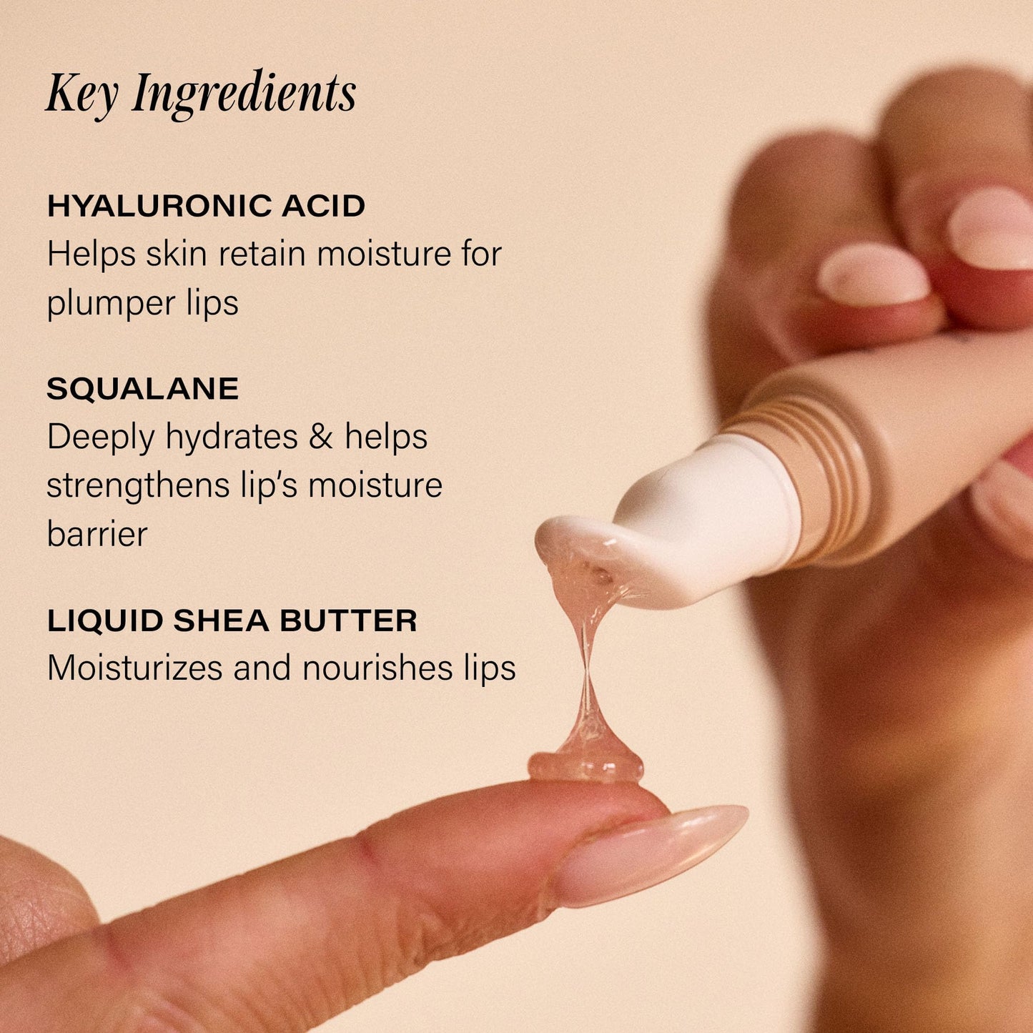 '+ Lux Unfiltered N°15 Cold Plunge Soothing Lip Serum - Hydrating Lip Balm - Hyaluronic Acid, Squalane & Shea Butter - Cooling Touch Applicator - Fragrance Free, Petroleum Free, Vegan - Maple Wellness Supplements