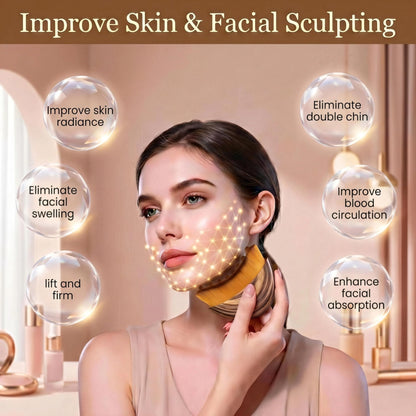 Lymphatic Contour Face Brush,Lymphatic Face Brush,Lymphatic Drainage Brush,Dry Brush,Neck,Chin & Face Sculpting,Anti-Puffiness,Gua Sha & Improves Skin Glow,Skin Care Massage Tools. (2PC) - Maple Wellness Supplements