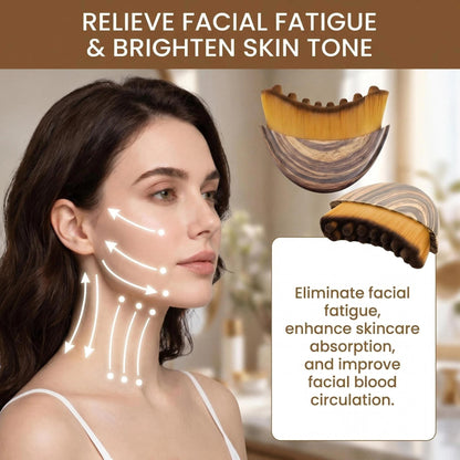 Lymphatic Contour Face Brush,Lymphatic Face Brush,Lymphatic Drainage Brush,Dry Brush,Neck,Chin & Face Sculpting,Anti-Puffiness,Gua Sha & Improves Skin Glow,Skin Care Massage Tools. (2PC) - Maple Wellness Supplements