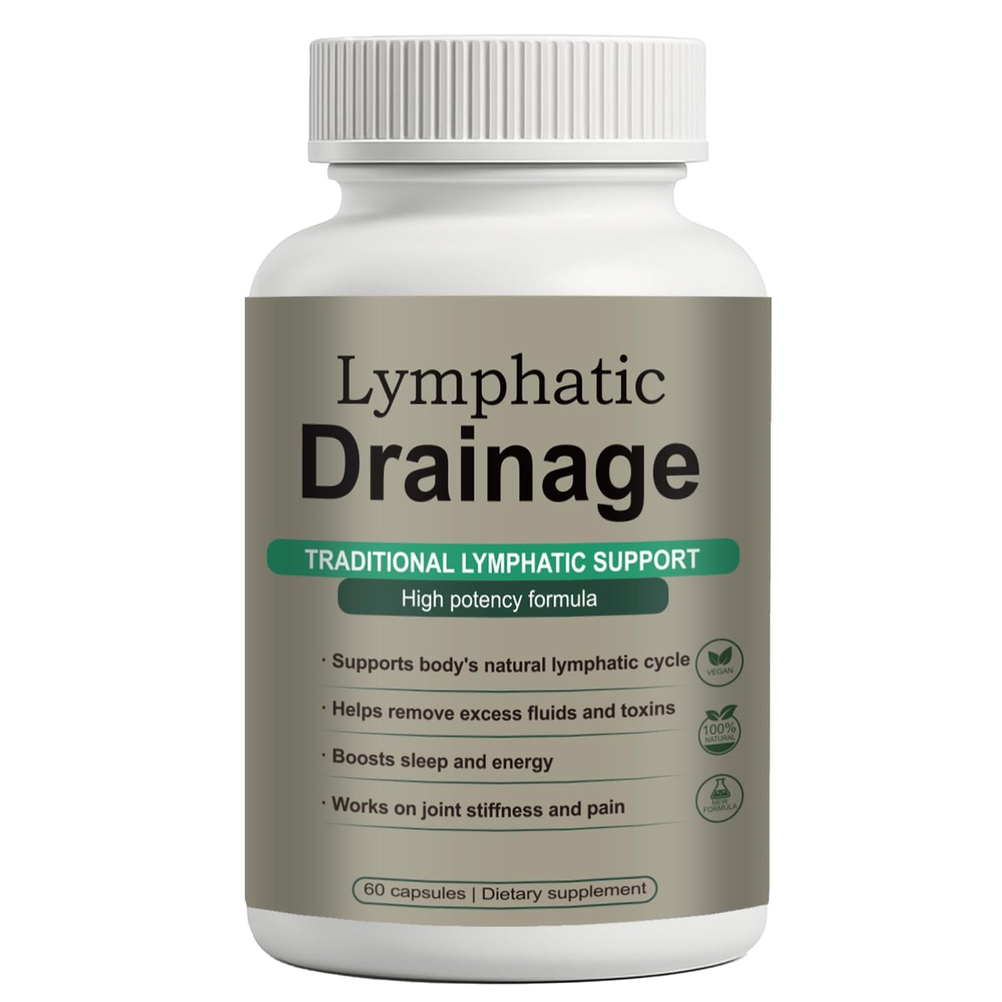 Lymphatic Drainage Capsules – Natural Herbal Blend with Dandelion, Burdock, Kelp & Echinacea – Supports Circulation & Fluid Balance - Maple Wellness Supplements