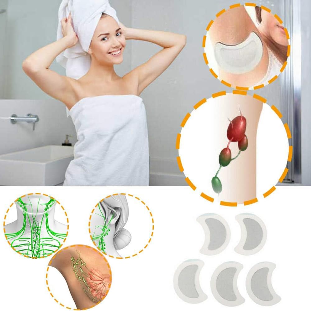 Lymphatic Drainage Patch,Herbal Lymph Nodes Patch,Herbal Lymphatic Drainage Care Patch,Lymphatic Drainage Patches,Lymph Nodes Patch, Lymphatic Massage（24PCS） - Maple Wellness Supplements