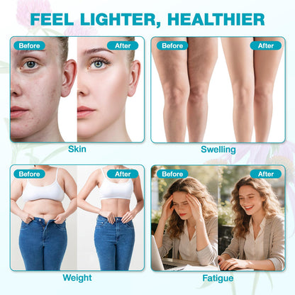 Lymphatic Drainage Supplements - Lymphatic Drainage Capsule for Detox & Cleanse, Immune Support - Natural Herbal Blends with Dandelion, Burdock, Cleavers & Echinacea, 90 Capsules - Maple Wellness Supplements