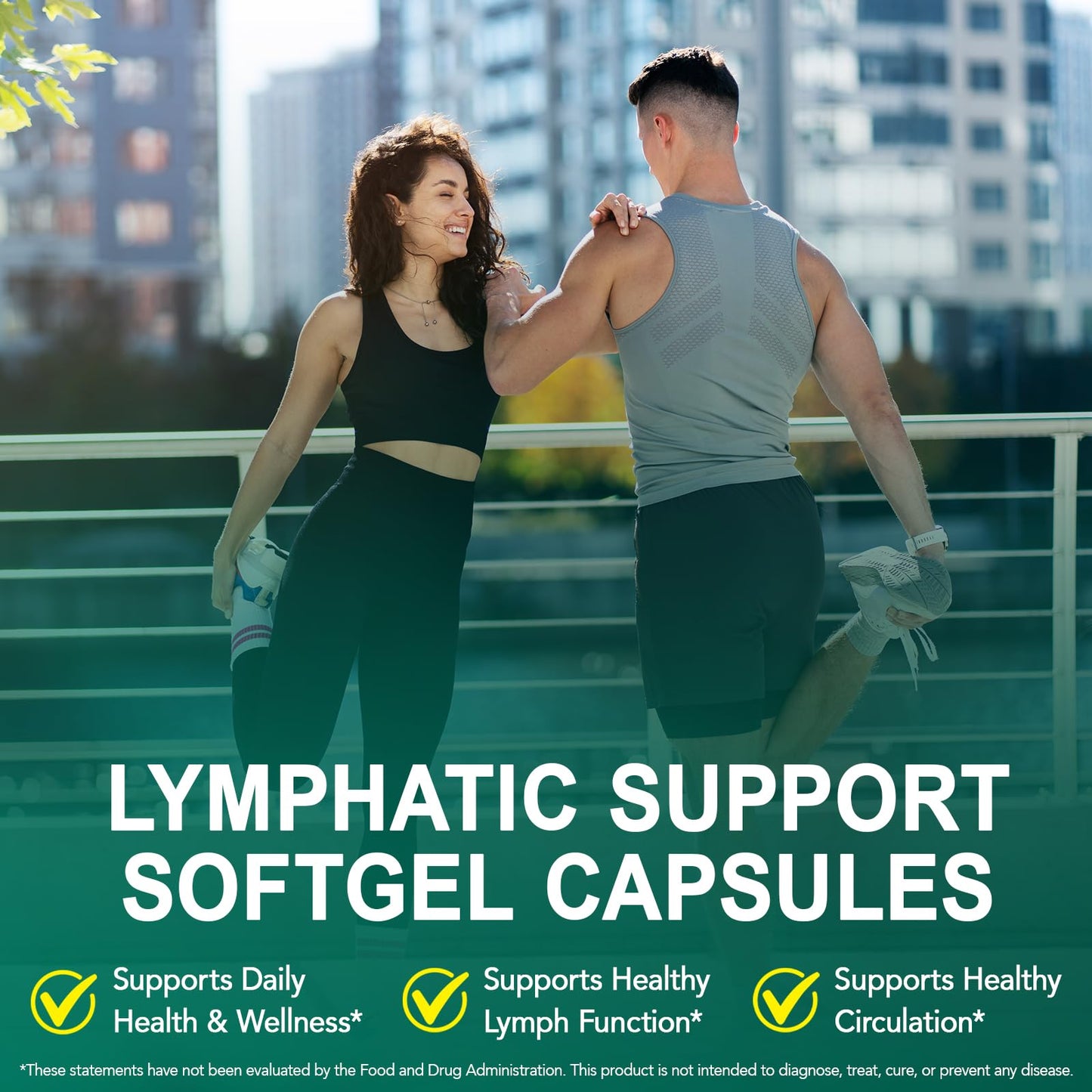 Lymphatic Drainage Supplements, Lymphatic Support Softgels for Immune Health, Plant-Based Formula with Echinacea, Burdock Root, Elderberry, Bromelain, Turmeric, 240 Softgels -2Pack - Maple Wellness Supplements