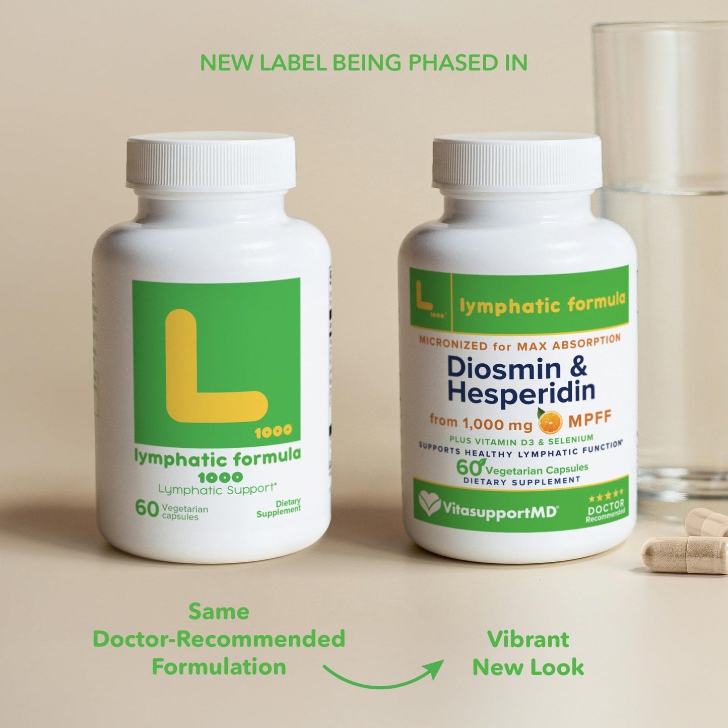 Lymphatic Formula, Diosmin Hesperidin 1000mg Lymphatic Drainage Supplement, Lymph System Support & Detox, Micronized MPFF Complex Blend with Vitamin D3 & Selenium for Immune Health, 60 Capsules - Maple Wellness Supplements