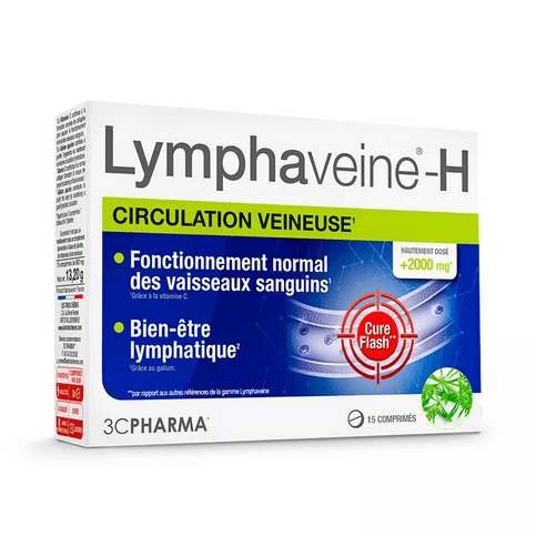 Lymphaveine -H: venous circulation and hemorrhoids 3C PHARMA 15 tablets - Maple Wellness Supplements