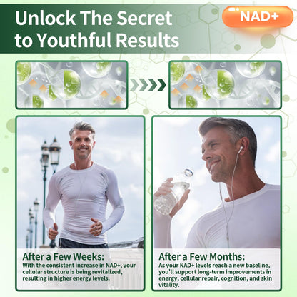 Lyndops NAD Supplement, Liposomal Nicotinamide Riboside Resveratrol 250mg, NMN Alternative, High Purity NAD Supplement for Women & Men, Anti-Aging, Cellular Energy, Mental Focus - 60 Capsules - Maple Wellness Supplements