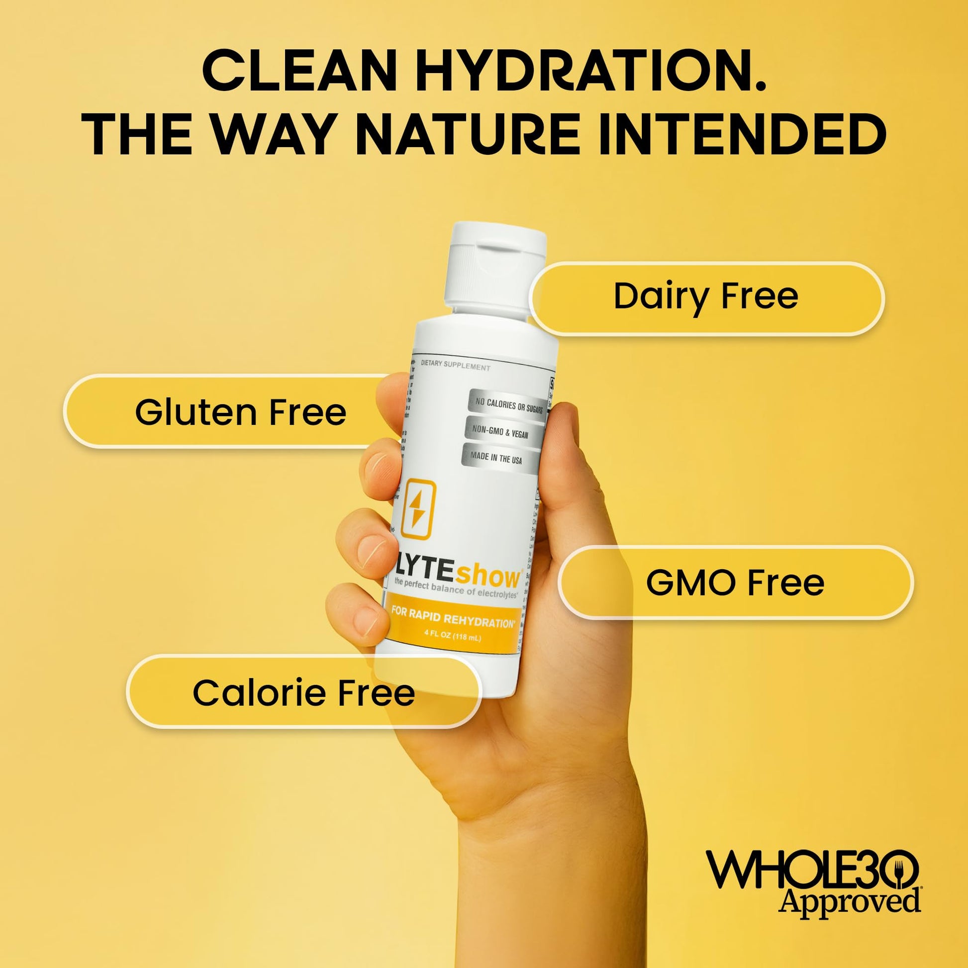 LyteShow - Electrolyte Drops for Rapid Rehydration + Digestion + Brain + Energy + Immunity - Maple Wellness Supplements