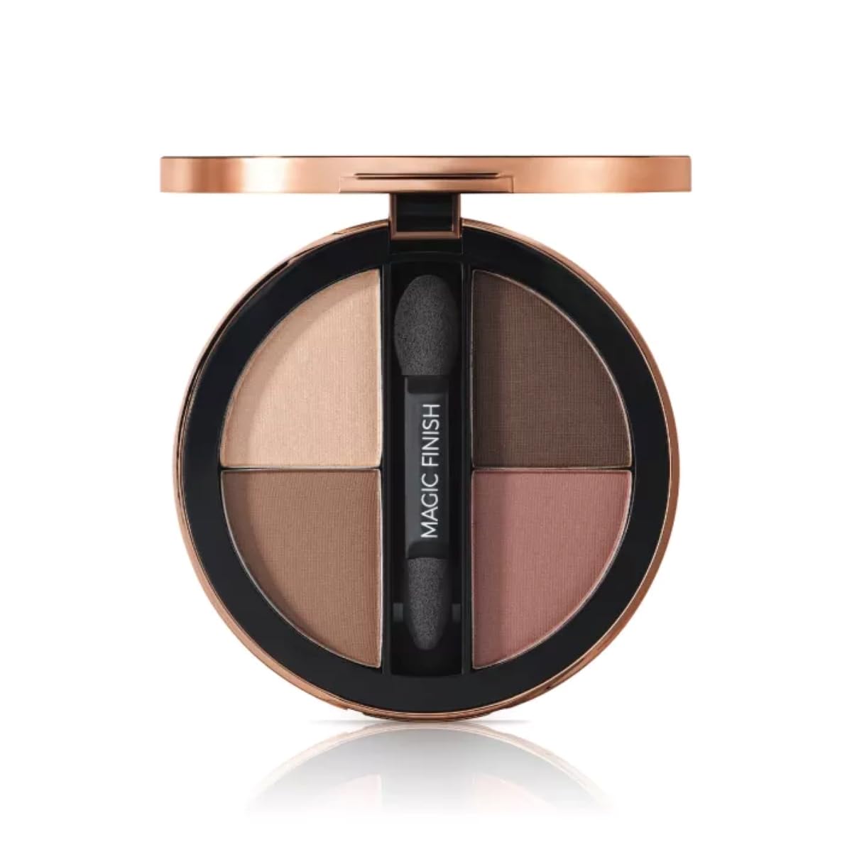 M. Asam MAGIC FINISH Eyeshadow Palette Satin Eyeshadow No. 1-4-in-1 make-up with hyaluronic acid, ultra-fine pigments, satin finish & intense color, case with mirror & applicator, 4 x 0.08 Oz - Maple Wellness Supplements