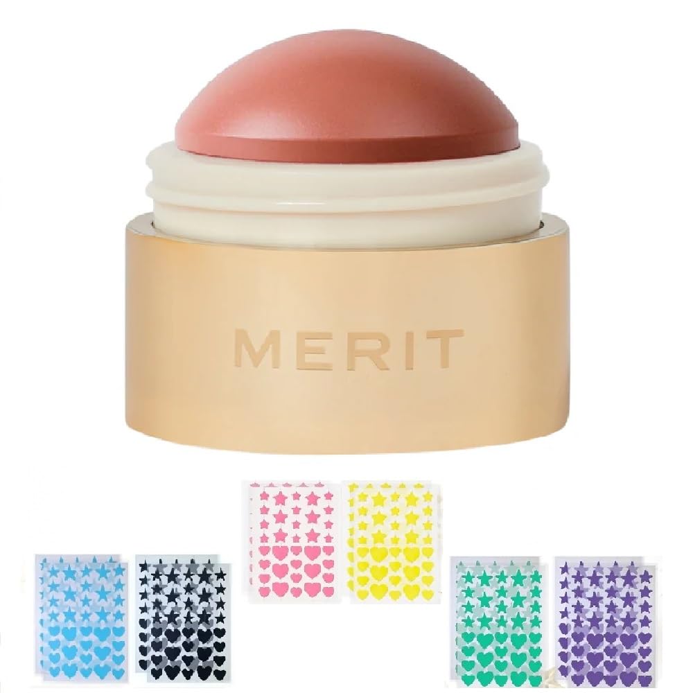 M Flush Balm Cream Blush (0.31oz) (Beverly Hills - soft peach) + Bonus Acne Patch (36 Pieces) - Maple Wellness Supplements