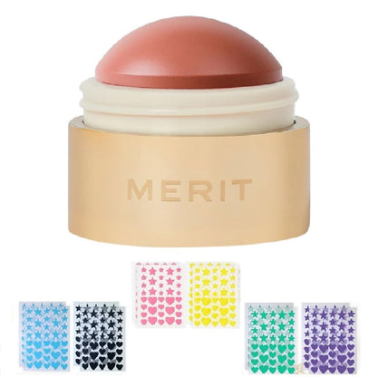 M Flush Balm Cream Blush (0.31oz) (Beverly Hills - soft peach) + Bonus Acne Patch (36 Pieces) - Maple Wellness Supplements