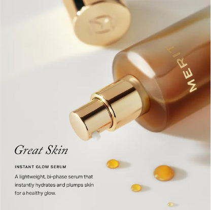 M Great Skin Instant Glow Serum with Niacinamide and Hyaluronic Acid (1.69 oz / 50 ml) + Bonus Acne Patch (36 Pieces) Tea Tree Oil Facial Water Gel - Maple Wellness Supplements