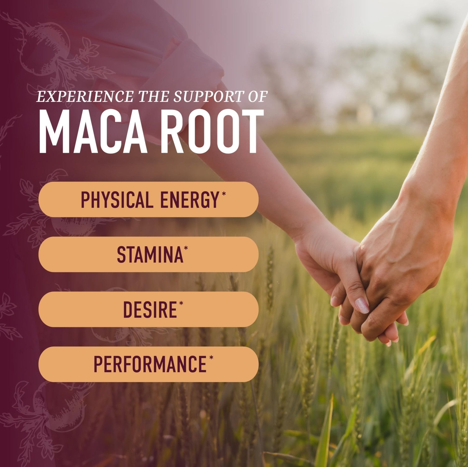 Maca Root Gummies with Natural Peach Flavor | Drive, Performance & Energy Support | Hormone Balance for Women and Men | Herbal Supplements 200MG Extra Strength | Vegetarian, Non-GMO | 60 Gummies - Maple Wellness Supplements