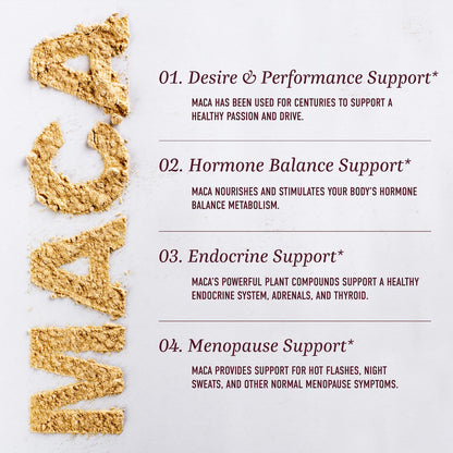 Maca Root Gummies with Natural Peach Flavor | Drive, Performance & Energy Support | Hormone Balance for Women and Men | Herbal Supplements 200MG Extra Strength | Vegetarian, Non-GMO | 60 Gummies - Maple Wellness Supplements