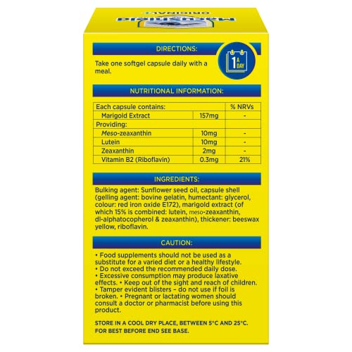 MacuShield Original Plus Capsules - 90 Day Pack, Eye Health Food Supplement containing - Maple Wellness Supplements