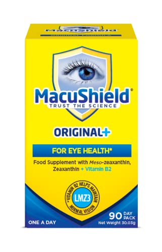 MacuShield Original Plus Capsules - 90 Day Pack, Eye Health Food Supplement containing - Maple Wellness Supplements