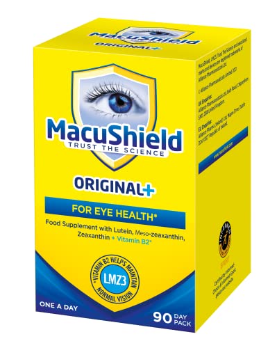 MacuShield Original Plus Capsules - 90 Day Pack, Eye Health Food Supplement containing - Maple Wellness Supplements