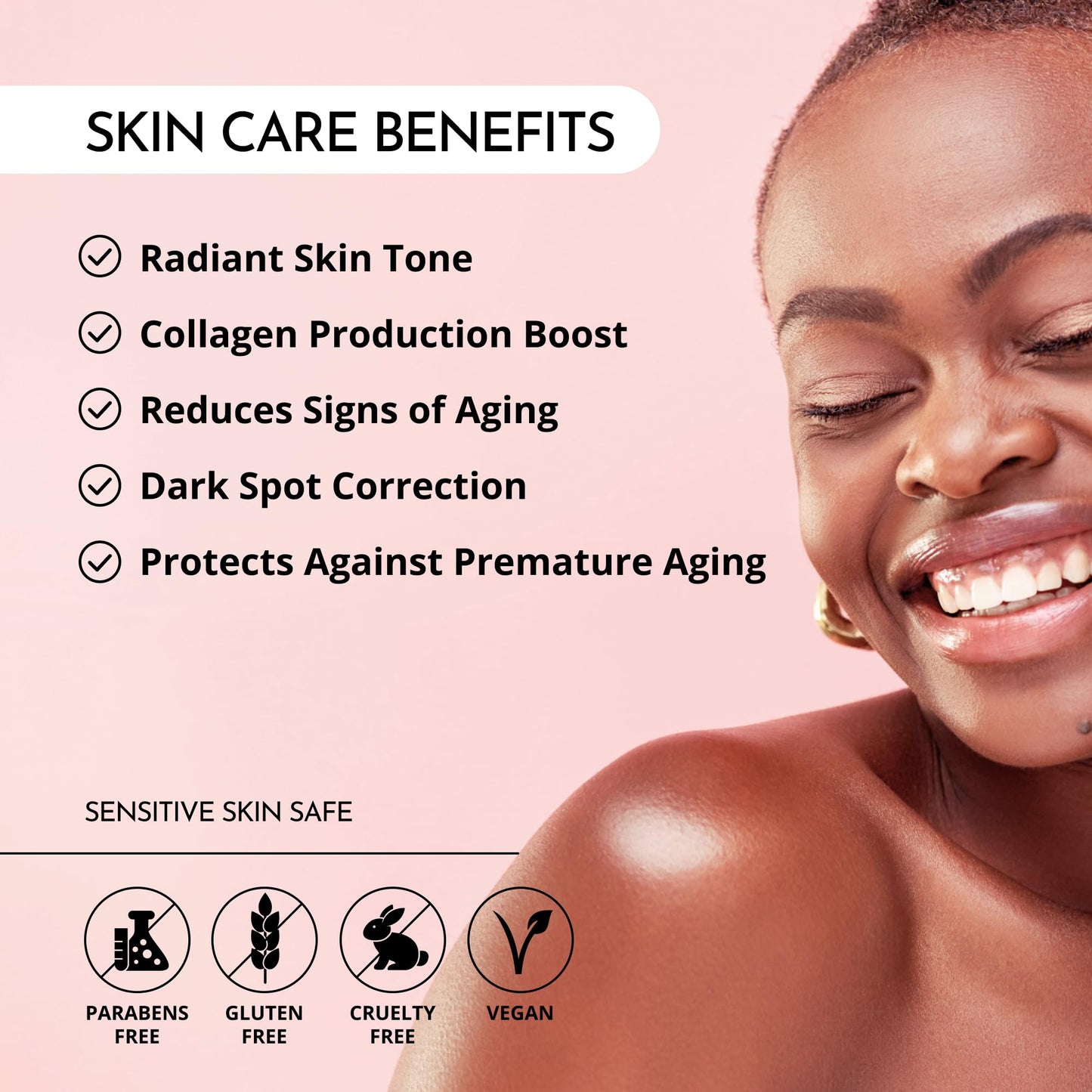 MAELOVE Glow Maker Vitamin C Serum with Vitamin E, Ferulic Acid & Hyaluronic Acid, Award-Winning Brightening - Maple Wellness Supplements