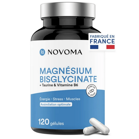 Magnesium bisglycinate 120 capsules NOVOMA - Maple Wellness Supplements