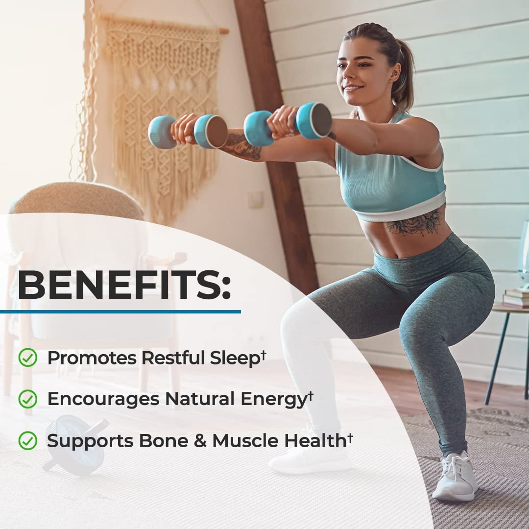 Magnesium Bisglycinate Chelated Supplement - High Absorption Magnesium Glycinate Supplement for Women and Men - Sleep, Muscle, Bone & Joint Support - Maple Wellness Supplements