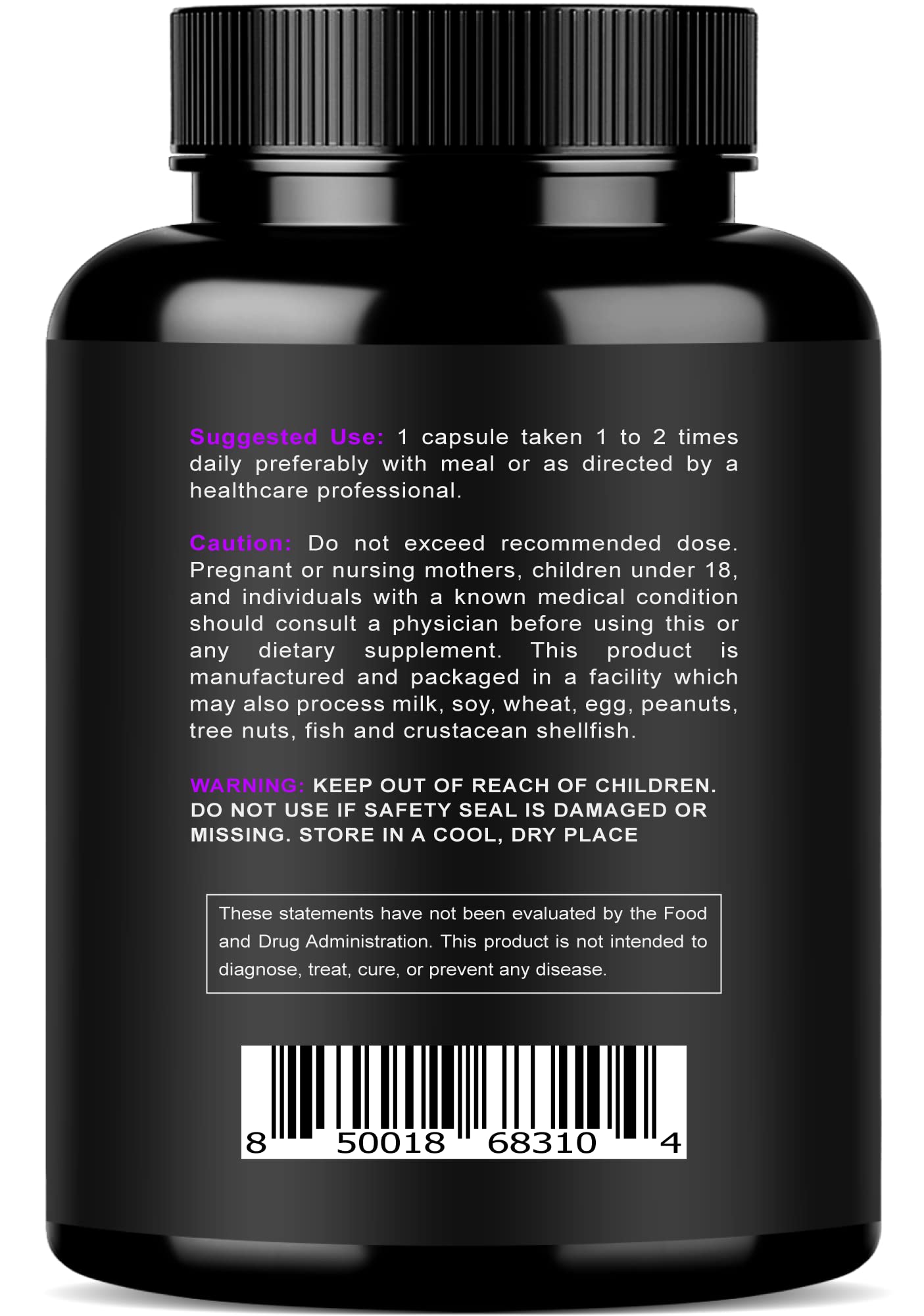 Magnesium Citrate & Oxide 500mg Complex Supplement - High Absorption Maximum Strength - Helps Support Bone Density and Strength, Muscles, Energy and Sleep - 120 Vegan Capsules - Maple Wellness Supplements