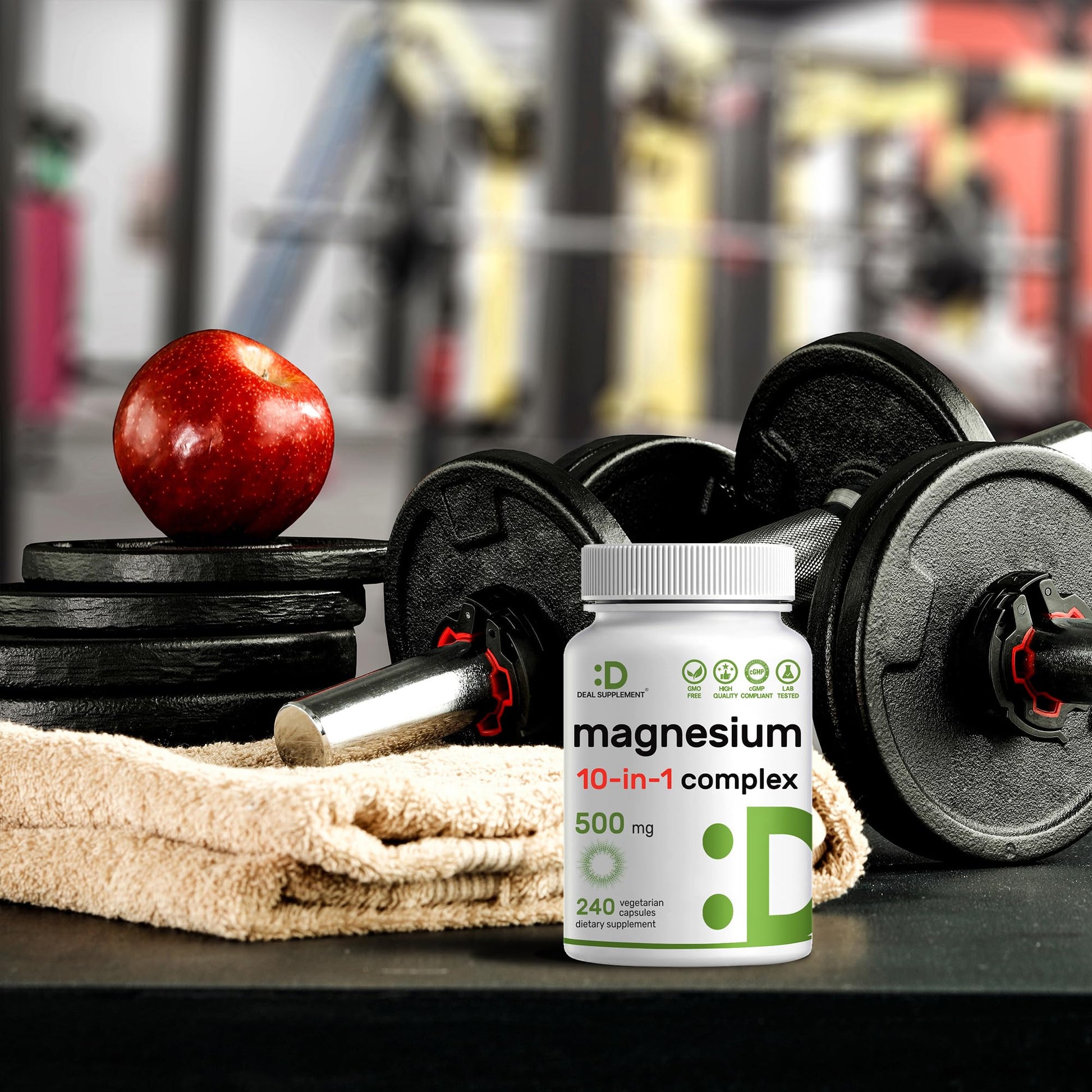 Magnesium Complex 500mg, 240 Veggie Capsules – 10-in-1 Glycinate, Citrate, Malate, Oxide, & More – 100% Chelated for Easy Absorption – Essential Mineral Supplement – Non-GMO - Maple Wellness Supplements